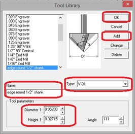 Selecting tool in tool library