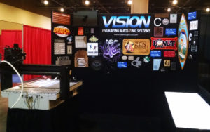 Vision's booth for 2017 FASTSIGNS Convention