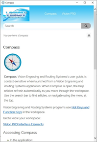 Compass Navigation Tool intro page.