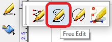 One of the Graphic Editing Tool is the Free Hand Tool.